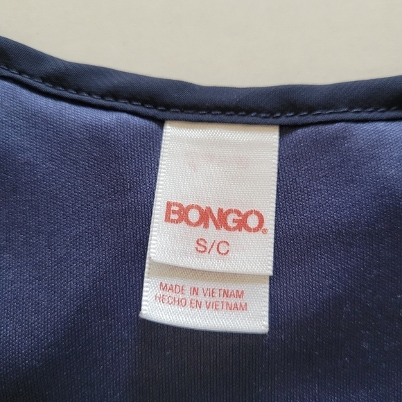 Bongo Embroidered Blue Sheer Sleeve Dress Sz S Juniors - Picture 14 of 15